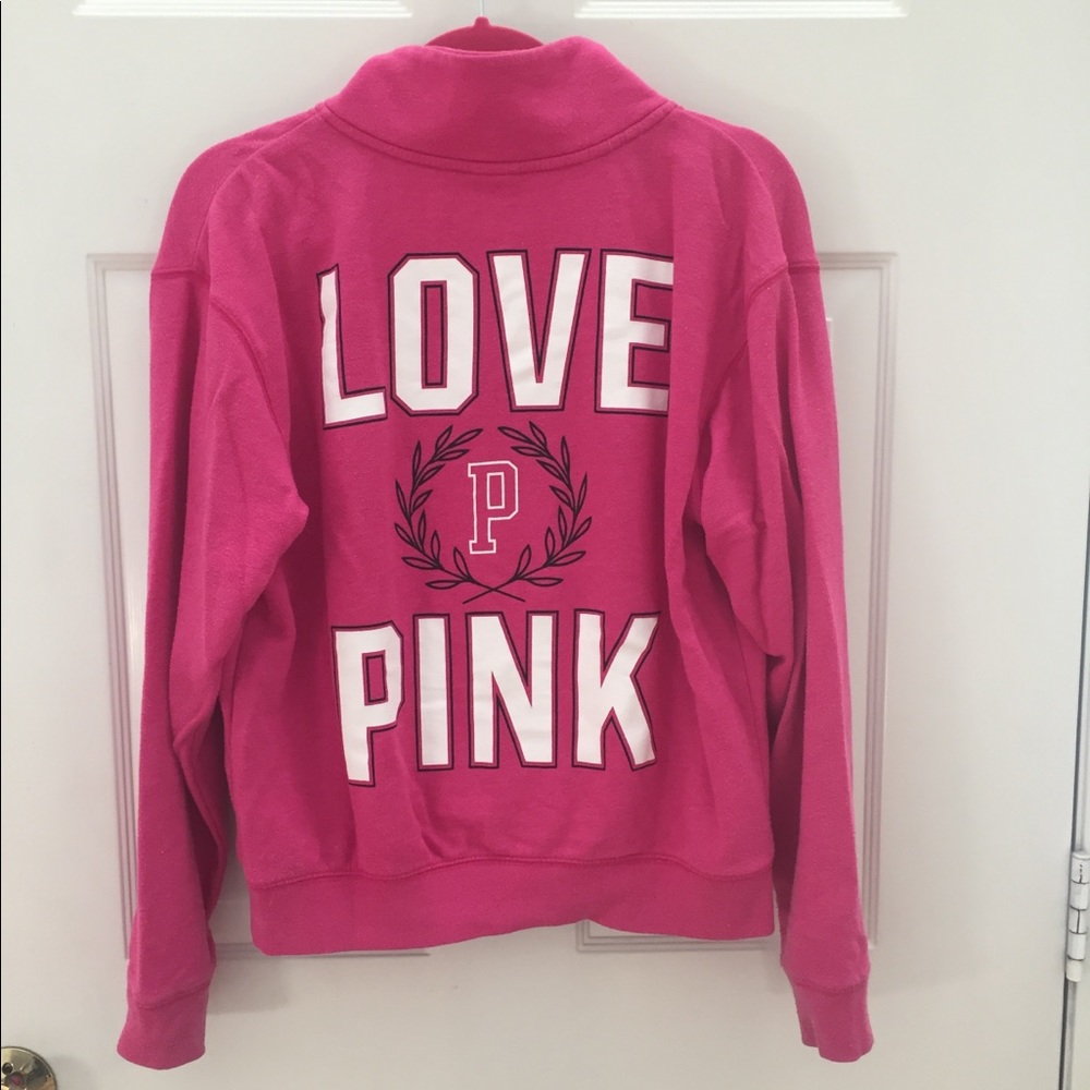 Love Pink Half Zip Sweatshirt
